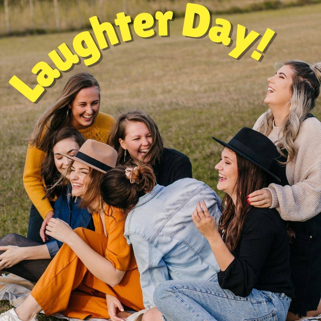 Girls at gathering enjoying, having fun and laughing together!
